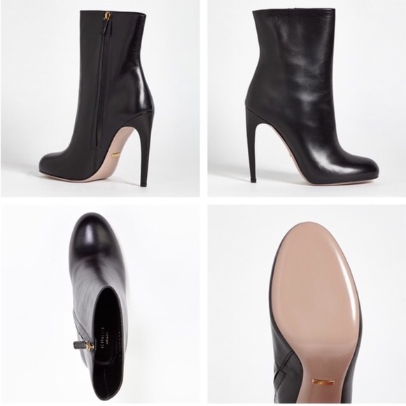 ❤️SOLD❤️ Gucci Leather Heeled Booties - Picture 2 of 6